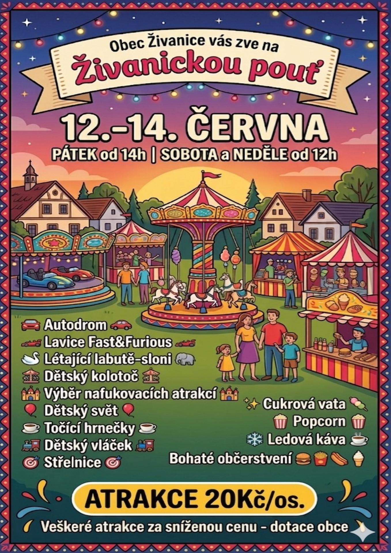 Živanická pouť 12. - 14. 6. 2026
