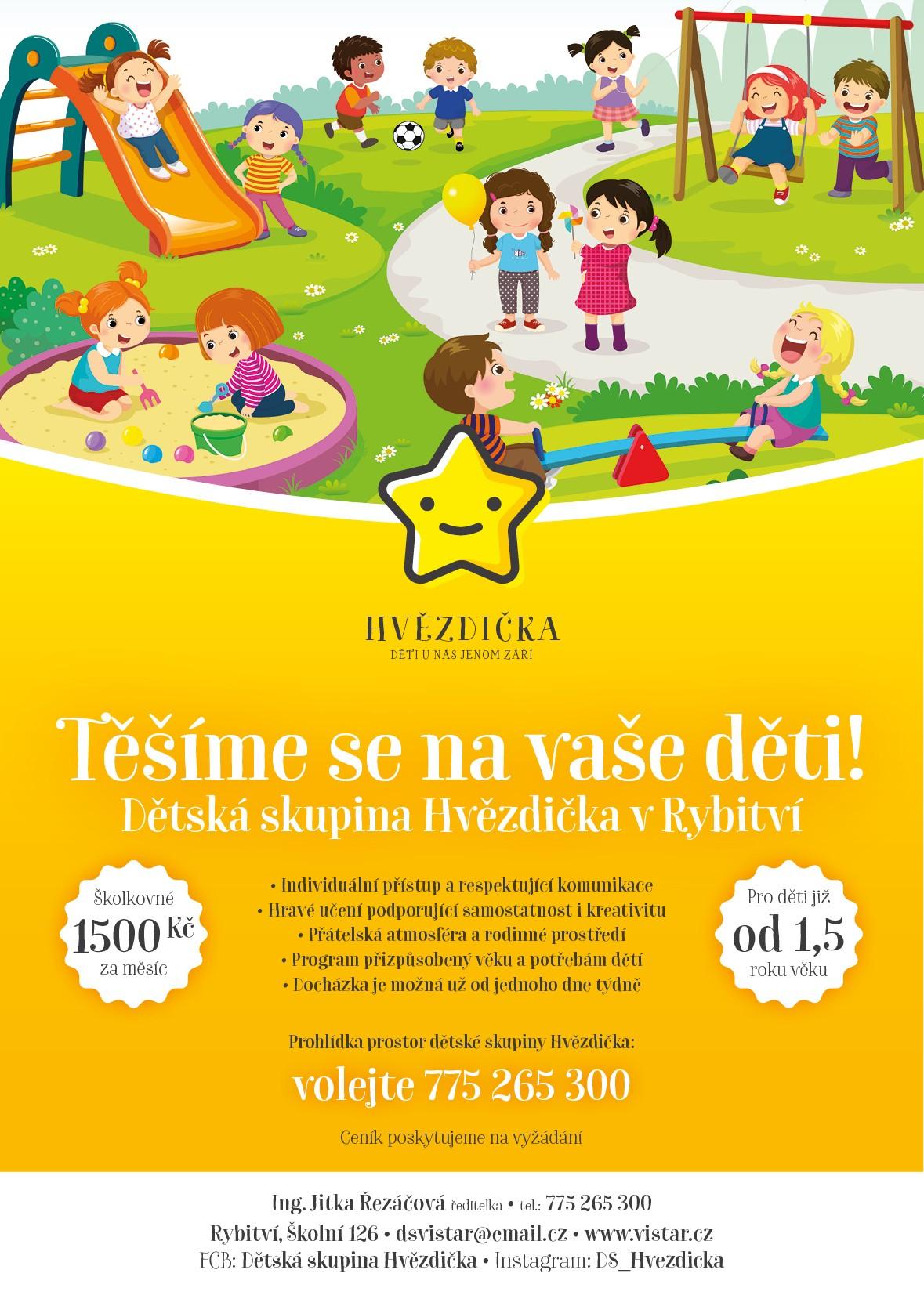 Dětská skupinka Hvězdička - nábor dětí