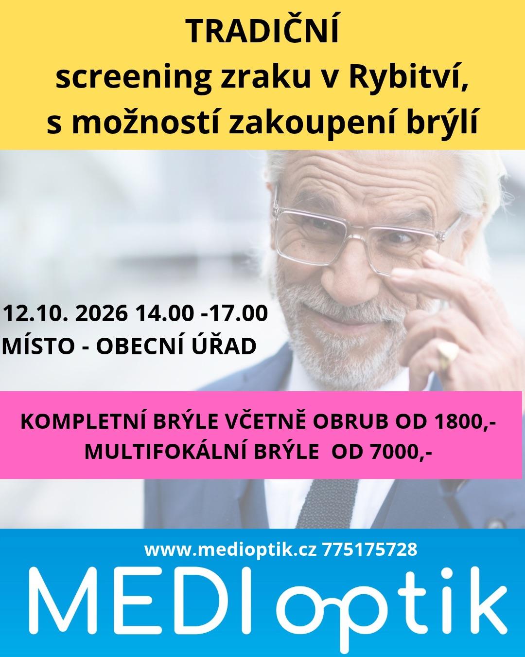 Screening zraku 12. 10. 2026